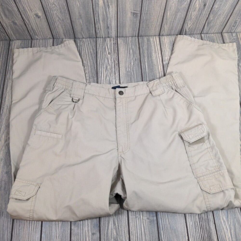5.11 Men Tactical Traverse Pants Tan Khaki‎ Performance Cargo Tech Stretch 38x34